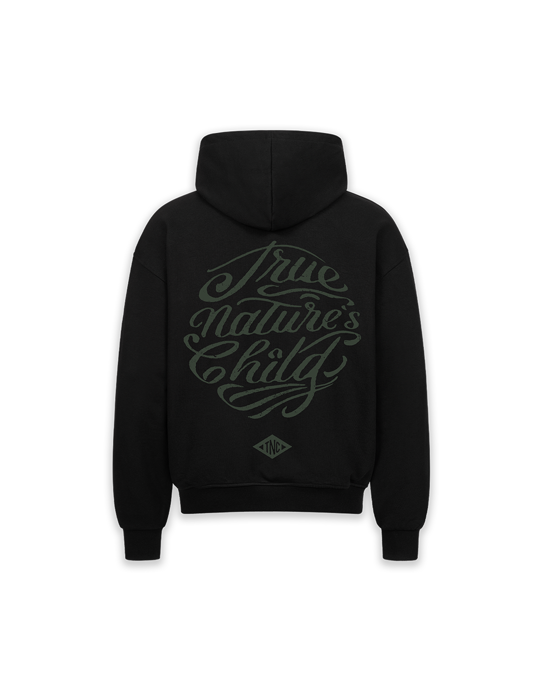 Zipper Hoodie Oversized Bando Logo Black