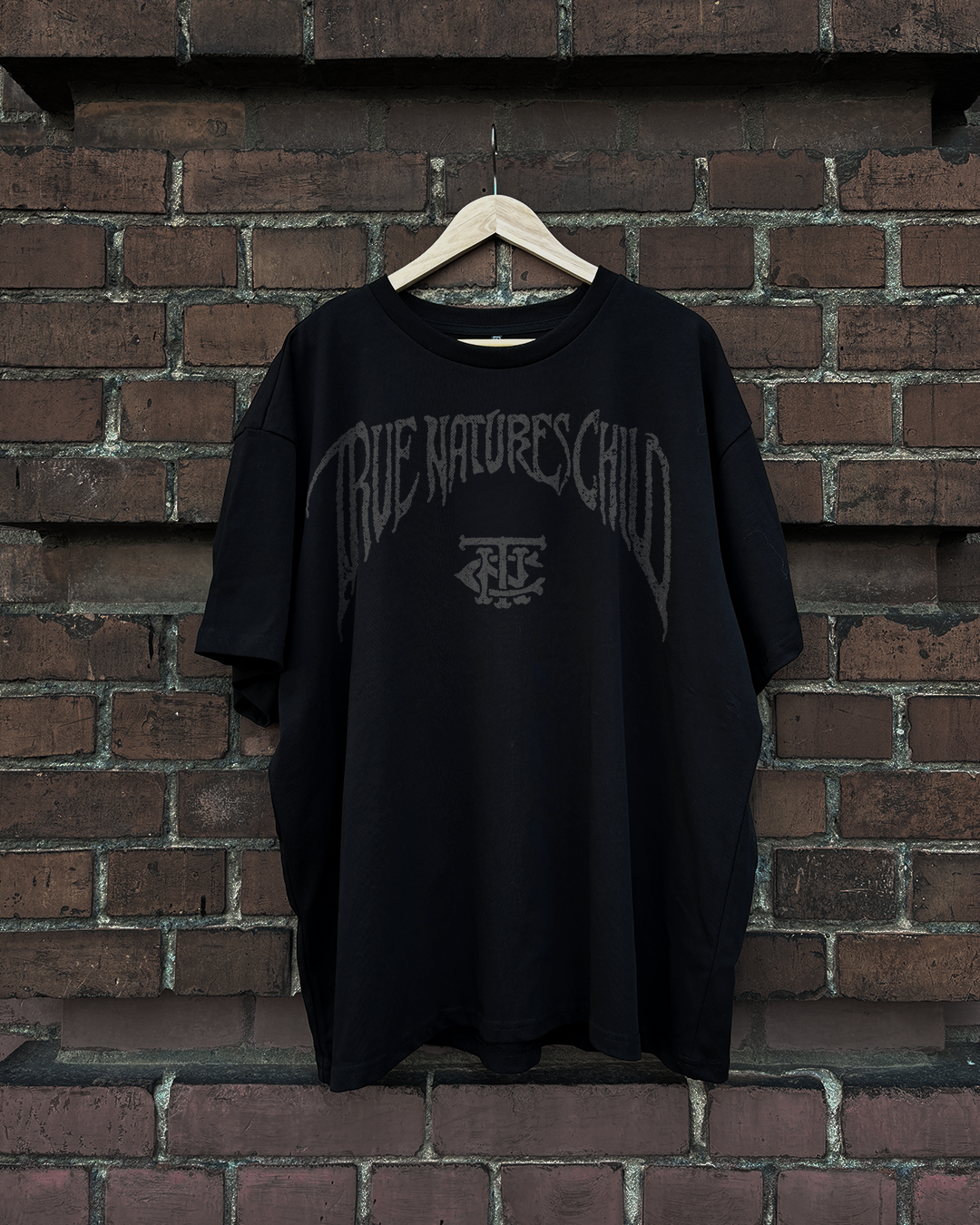 T-Shirt Oversized Ribs N Bones Logo Black