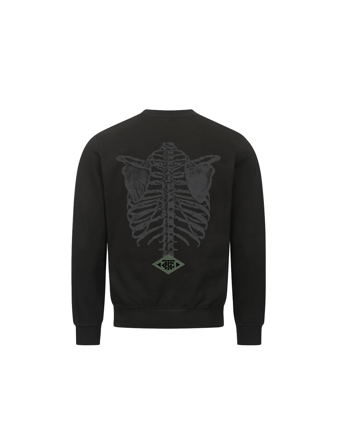 Sweatshirt Regular Fit Ribs N Bones Logo Black