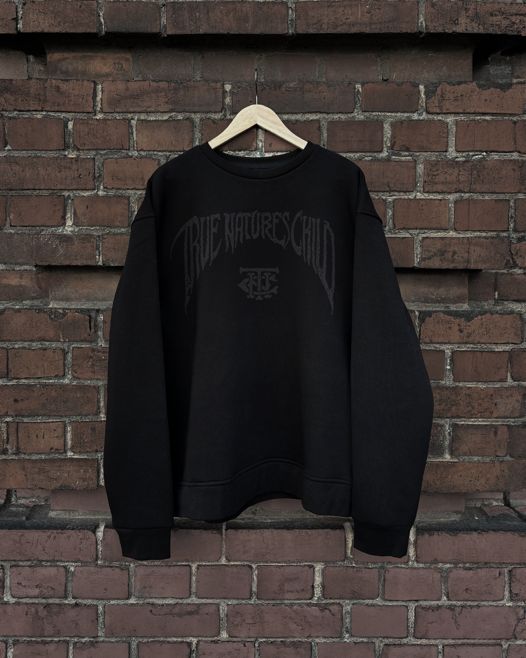 Sweatshirt Regular Fit Ribs N Bones Logo Black